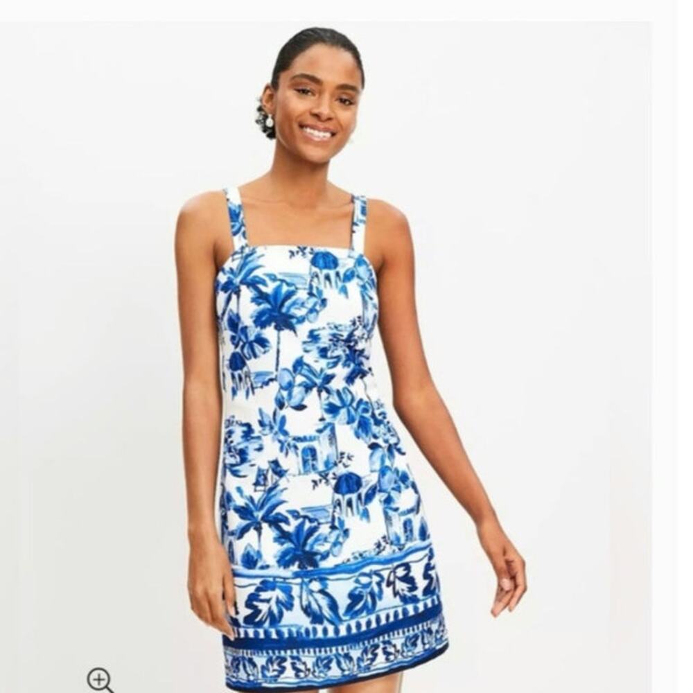 NWT Loft Corfu Linen‎ blend dress size 12